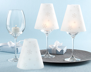 "Snowflakes" Vellum Shades (Set of 24)