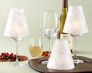 "Fall Leaves" Vellum Shades (Set of 24)