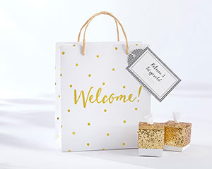 GOLD FOIL DOT WELCOME BAGS (SET OF 12)