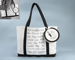 "Welcome to Our Wedding" Canvas Tote Bag (Can be Personalized)