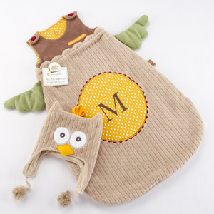 "My Little Night Owl" Snuggle Sack and Cap