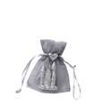 Silver castle candle in mesh bag