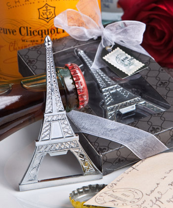 Eiffel Tower bottle opener favor