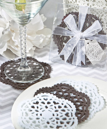 Lace-Like Felt Coaster Sets