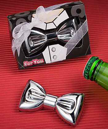 Festive bow tie design bottle openers