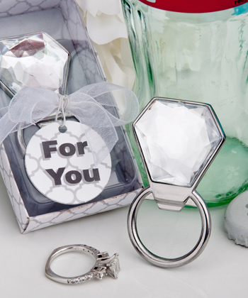 Bling Collection diamond ring bottle openers