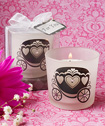 Charming pumpkin coach design candles