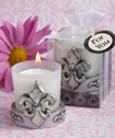 Fleur de Lis candle favors