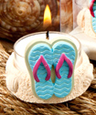 Fun and Useful Beach Themed Candle Favors