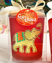 Ruby Red Good Luck Elephant Votive Candle Holder