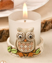 Vintage Owl Votive Candle Holder