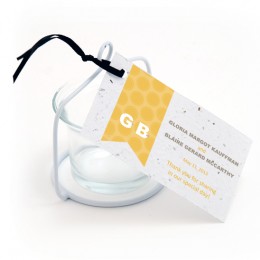 Plantable Monogram Favor Tag