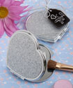 Classy Compacts Collection heart design metal compact favors