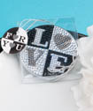 Sparkling rhinestone LOVE design mirror compacts