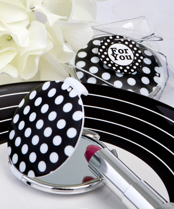 Chic Polka Dot Compact Mirrors