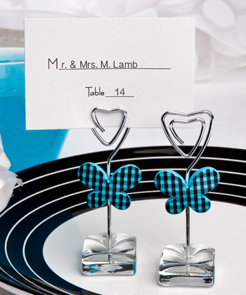 Butterfly design place card/photo holders
