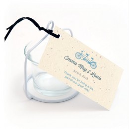 Plantable Tandem Bicycle Favor Tag