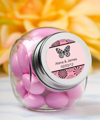 Personalized Glass Jar - Butterfly