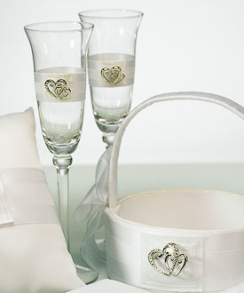 Classic Double Heart Toasting Set