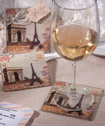 Vintage Paris Themed Coaster Sets