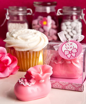 Pink Bootie Candles