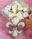 Fleur de lis design ornament favors
