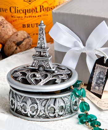 EIFFEL TOWER DESIGN CURIO BOX FAVORS