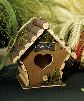 Miniature Wooden Birdhouses (Set of 4)