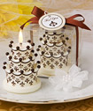 Fleur de Lis and crown design cake candles