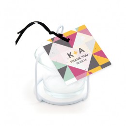 Geometric Seed Favor Tag