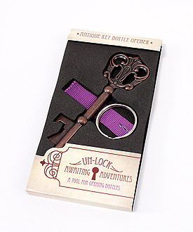 Antique Style Key Bottle Opener in Gift Packaging