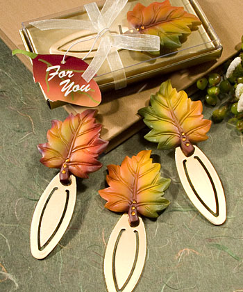 Autumn Themed Bookmark Favors