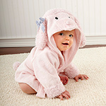 "Pretty in Pink" Poodle Hooded Spa Robe