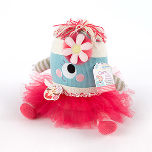 "Clara the Closet Monster" Baby Bloomers, Headband and Monster Plush Toy Gift Set