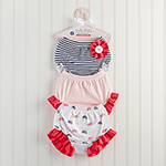 "Belle Bebe Bloomers" Set of 3 Bloomers for Baby (0-6 months)