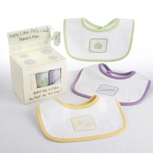 "Patty Cake" 3-Piece Bib Gift Set