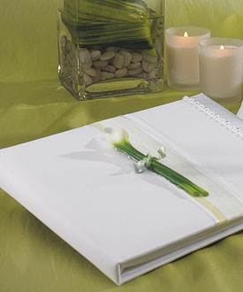 Bridal Beauty Calla Lily Traditional Guest Book