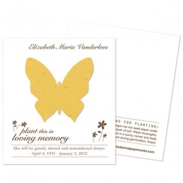 Butterfly Plantable Memorial Cards