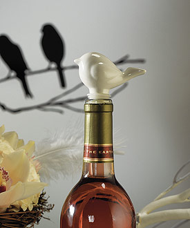 Ceramic Love Bird Bottle Stopper with Gift Packaging