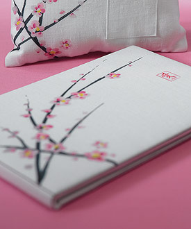 Cherry Blossom Traditional Guest Book