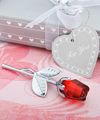 Choice Crystal Collection red rose favors