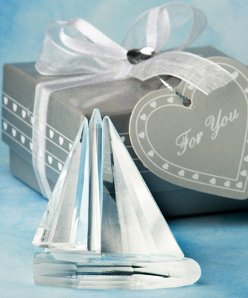 Choice Crystal Collection sailboat favors
