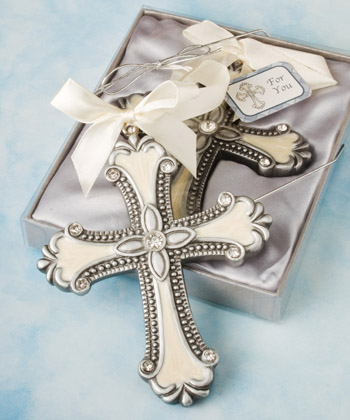 Decorative cross ornament favors