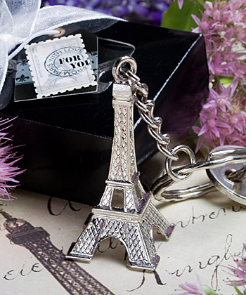 Eiffel Tower key chain favors