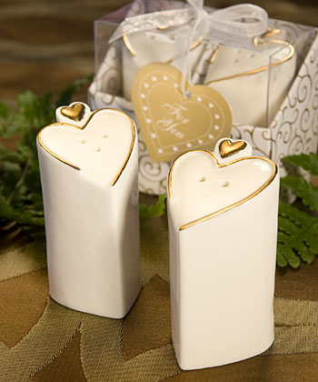Heart Design Salt & Pepper Shaker Favors