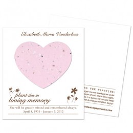 Heart Plantable Memorial Cards