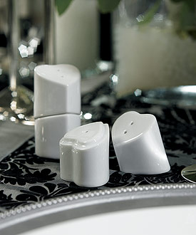 Heart to Heart Interlocking Salt Pepper Shakers