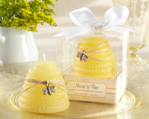 "Meant to Bee" Honey-Scented Beehive Candle (Set of 4)