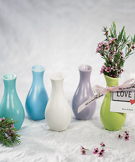 Mini Decorator Favor Vases - Set of 6