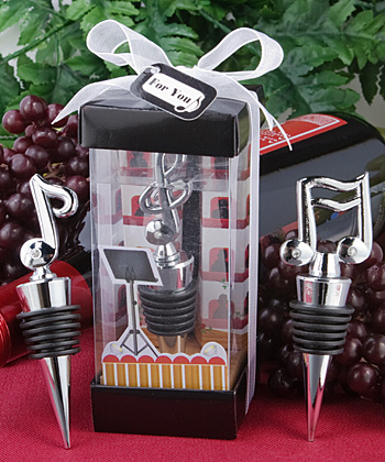 Music themed bottle stopper